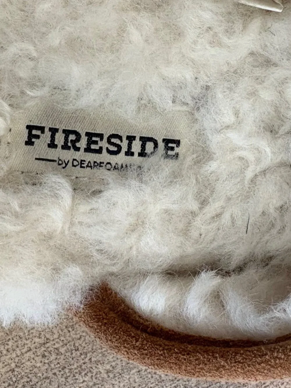 Mens Dearfoams Fireside Suede Scuff Slippers - Excellent Condition